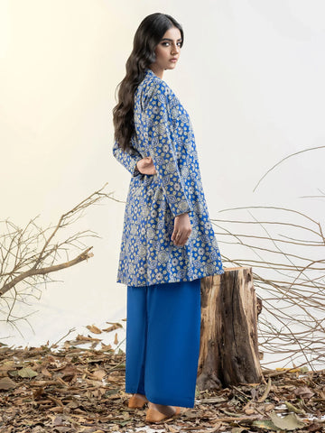 Limelight Winter printed khaddar Unstitched Single Shirt U3096 Blue