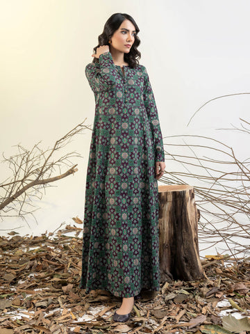 Limelight Winter printed khaddar Unstitched Single Shirt U3096 Plum