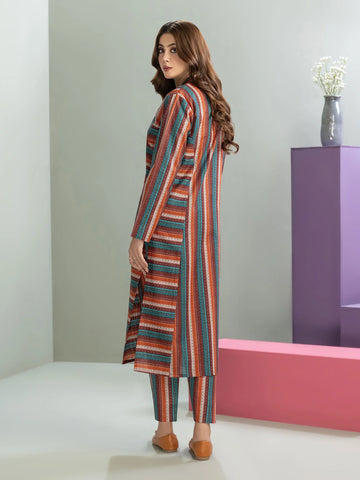 Limelight Winter printed khaddar Unstitched Single Shirt U3101 Brown