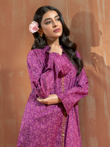 Limelight Winter printed cotton Unstitched Single Shirt U3111 Purple