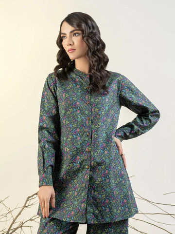 Limelight Winter printed cotton Unstitched Single Shirt U3112 Blue