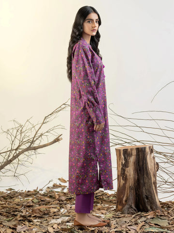 Limelight Winter printed cotton Unstitched Single Shirt U3112 Purple
