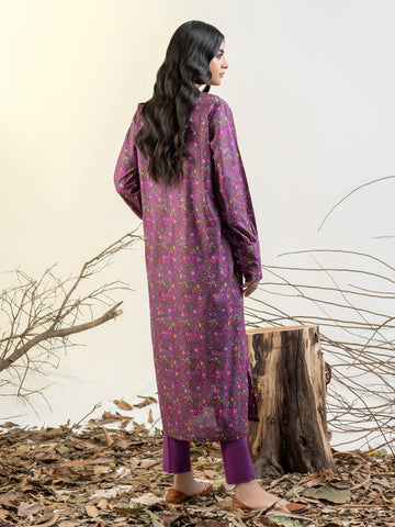 Limelight Winter printed cotton Unstitched Single Shirt U3112 Purple