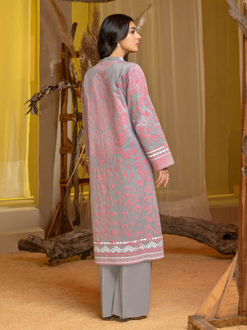 Limelight Winter printed Cotton Unstitched 2pc Suit U3138 Grey