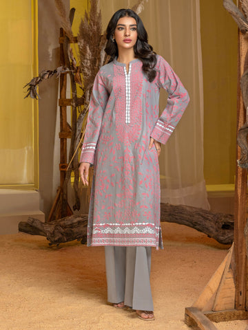 Limelight Winter printed Cotton Unstitched 2pc Suit U3138 Grey
