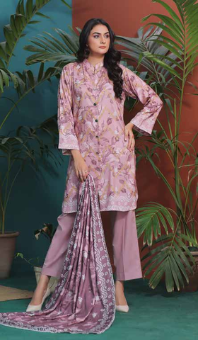 Zoella Baseerat Cotail Digital Printed 3pc Unstitched suit ZLCOT-0011