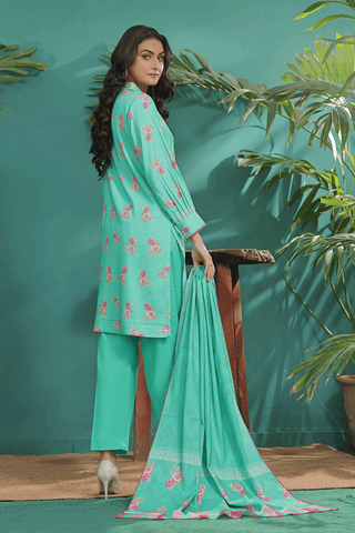 Zoella ZAIB TAN Dhanak Unstitched 3pc suit ZLDHN-0013