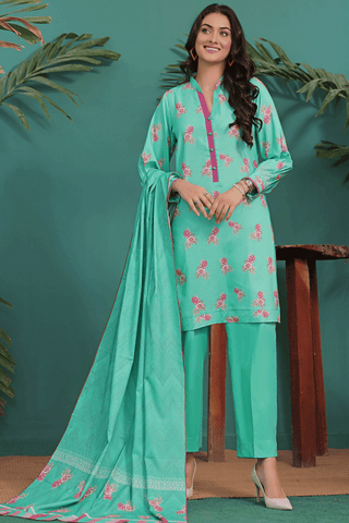 Zoella ZAIB TAN Dhanak Unstitched 3pc suit ZLDHN-0013