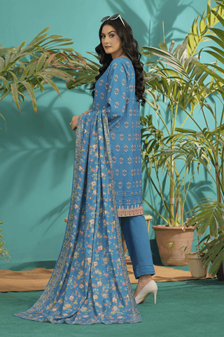 Zoella Araaish Karandi Unstitched 3pc Suit ZLKAR-0007