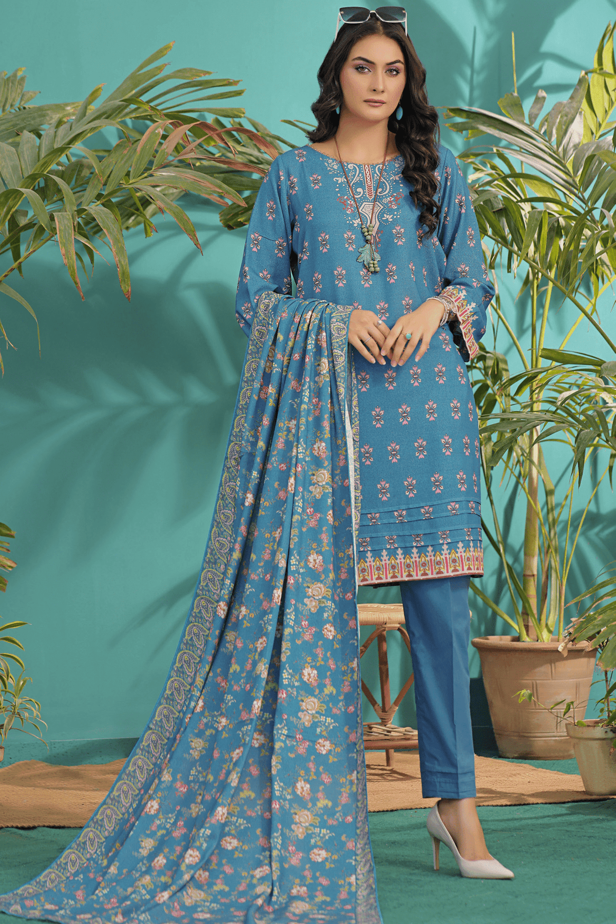 Zoella Araaish Karandi Unstitched 3pc Suit ZLKAR-0007