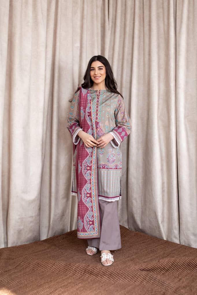 Zellbury Three Piece Cambric Dress (WUC-344)