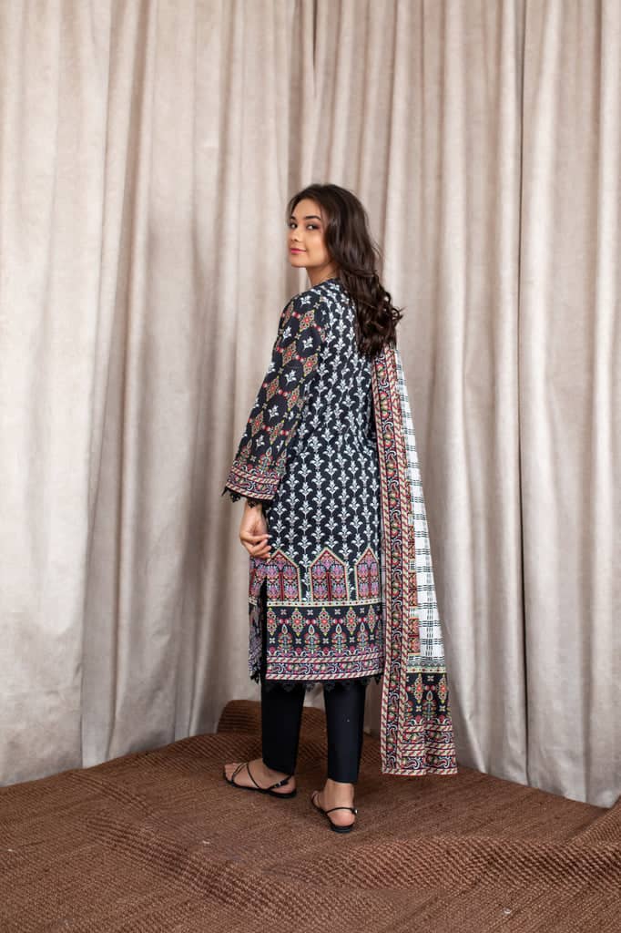 Zellbury Three Piece Cambric Dress (WUC-346)
