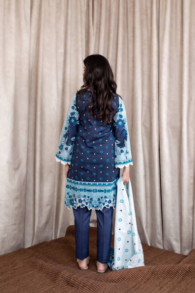 Zellbury Three Piece Cambric Dress (WUC-349)
