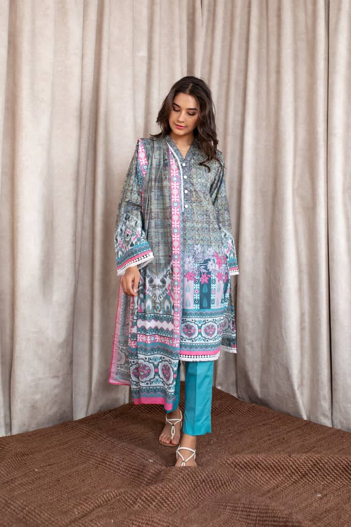 Zellbury Three Piece Cambric Dress (WUC-353)