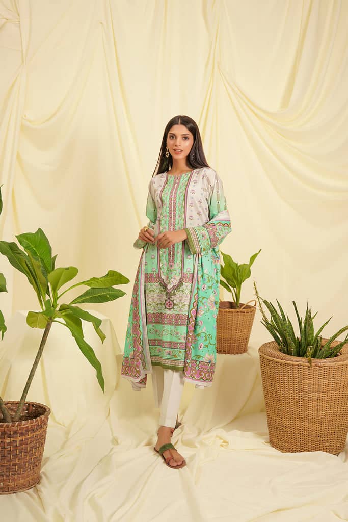 Zellbury Three Piece Cambric Dress (WUC-362)