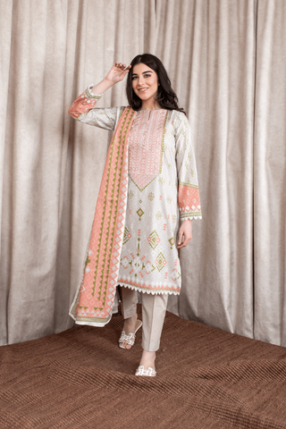 Zellbury Three Piece Cambric Dress (WUC-363)