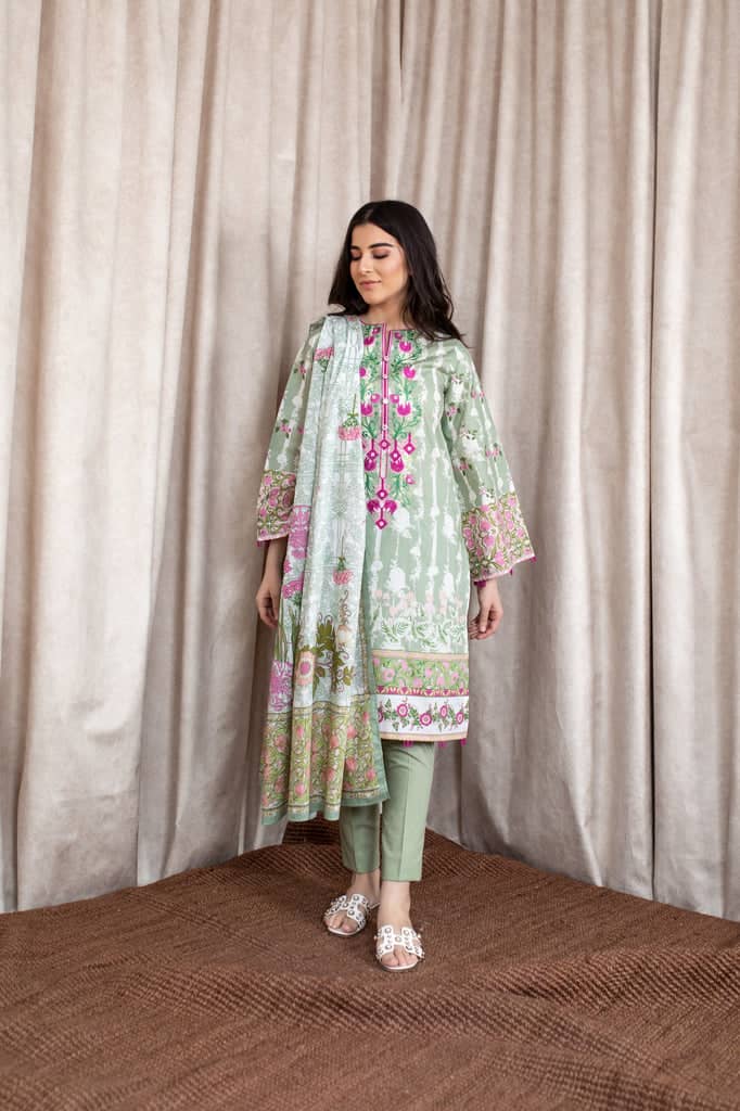Zellbury Three Piece Cambric Dress (WUCE-364)