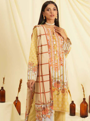 Zellbury Three Piece Cambric Dress (WUE-366)
