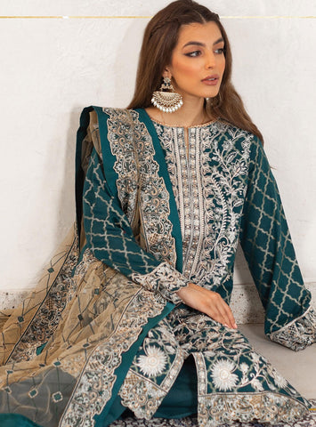 Zellbury Unstitched Embroidered Dress (MS-232)