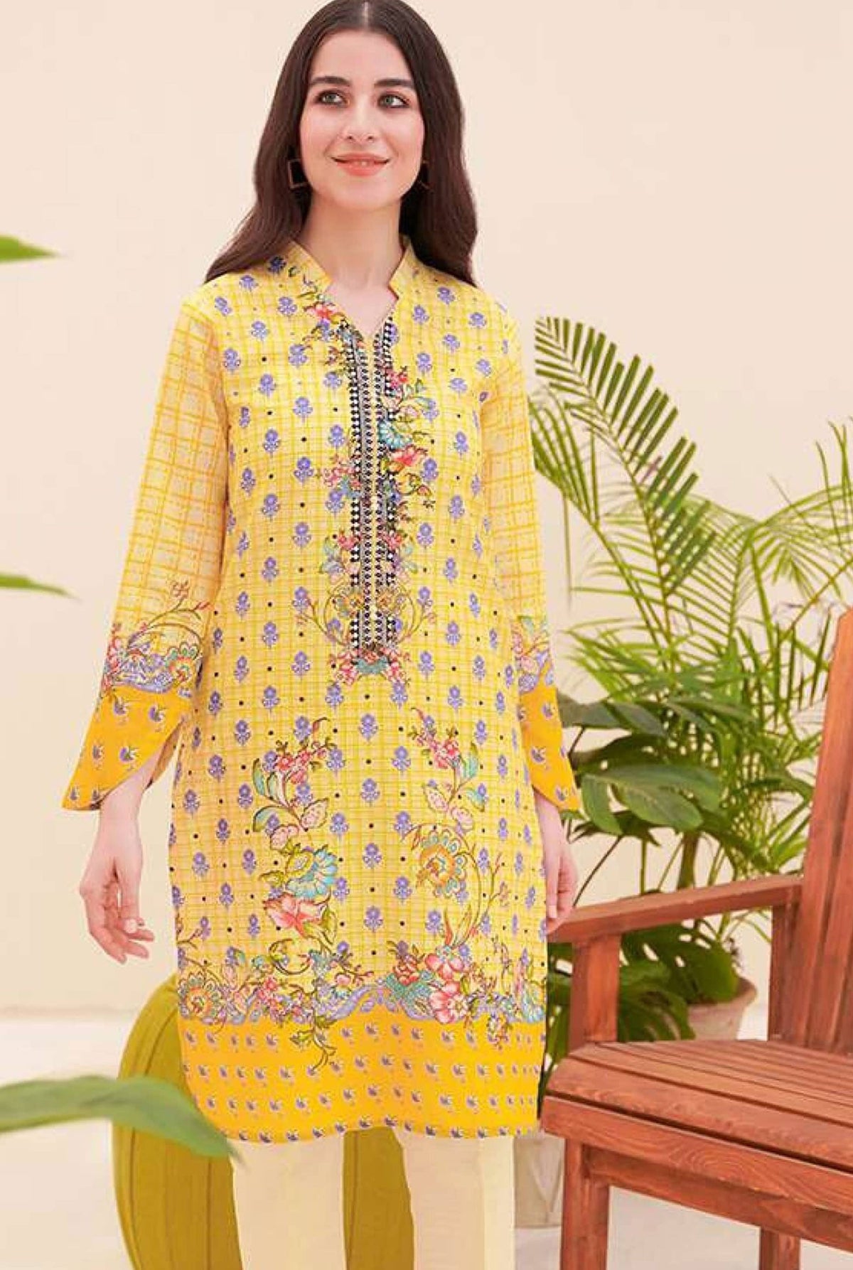 Zellbury Unstitched printed Khaddar Dress(MS-366)