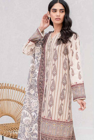 Zellbury Unstitched printed Khaddar Dress(MS-374)