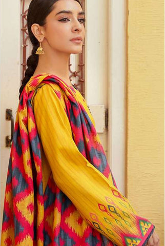 Zellbury Unstitched printed Khaddar Dress(MS-375)