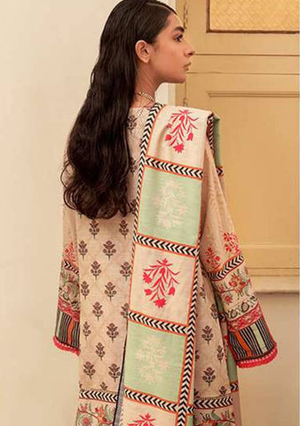 Zellbury Unstitched Embroidered Khaddar Dress(MS-386)