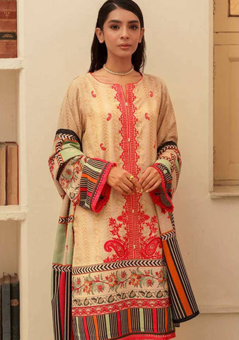 Zellbury Unstitched Embroidered Khaddar Dress(MS-386)