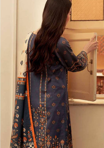 Zellbury Unstitched Embroidered Khaddar Dress(MS-388)