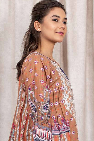 Zellbury Unstitched Embroidered Khaddar Dress(MS-391)