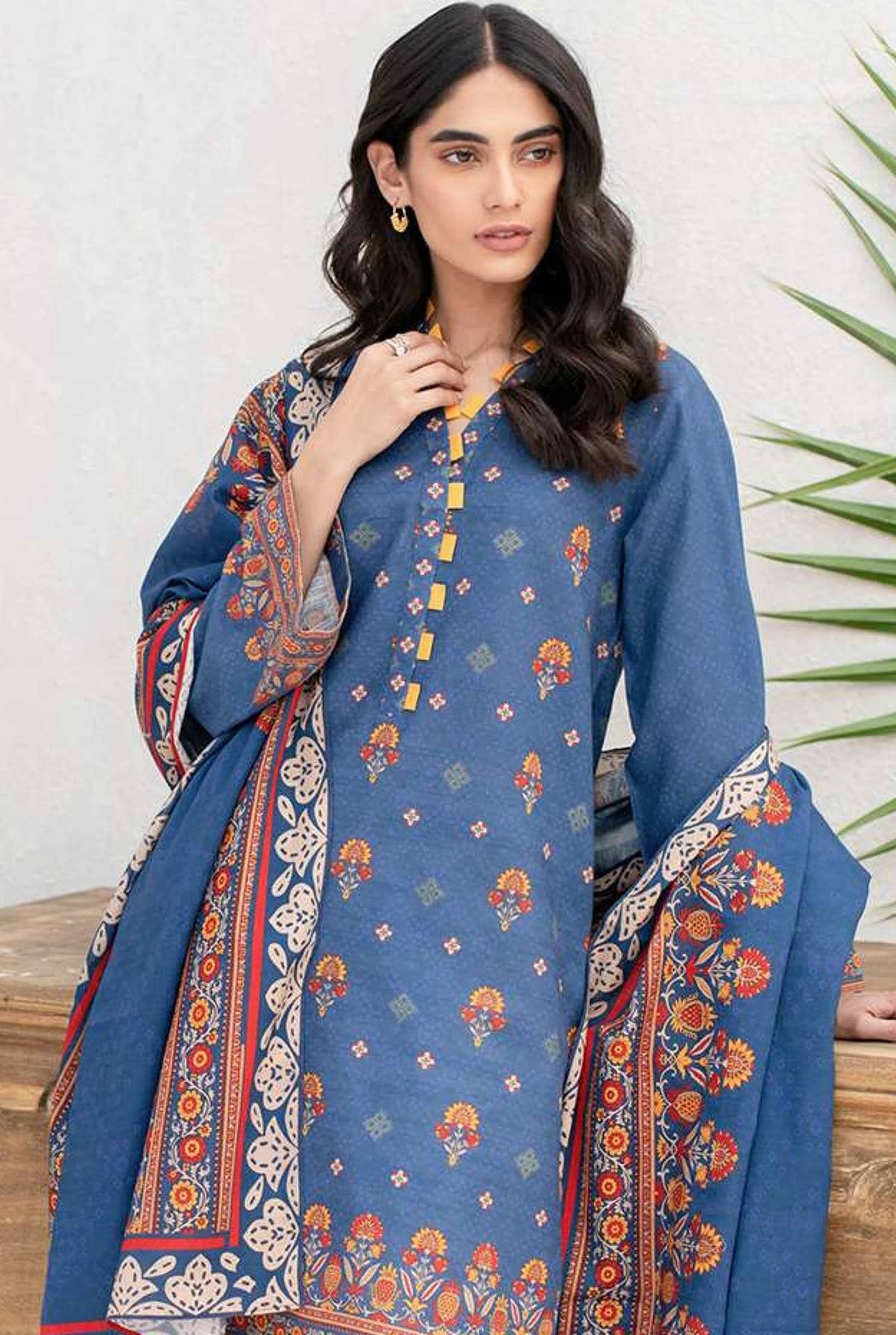 Zellbury Unstitched printed Khaddar Dress(MS-393)