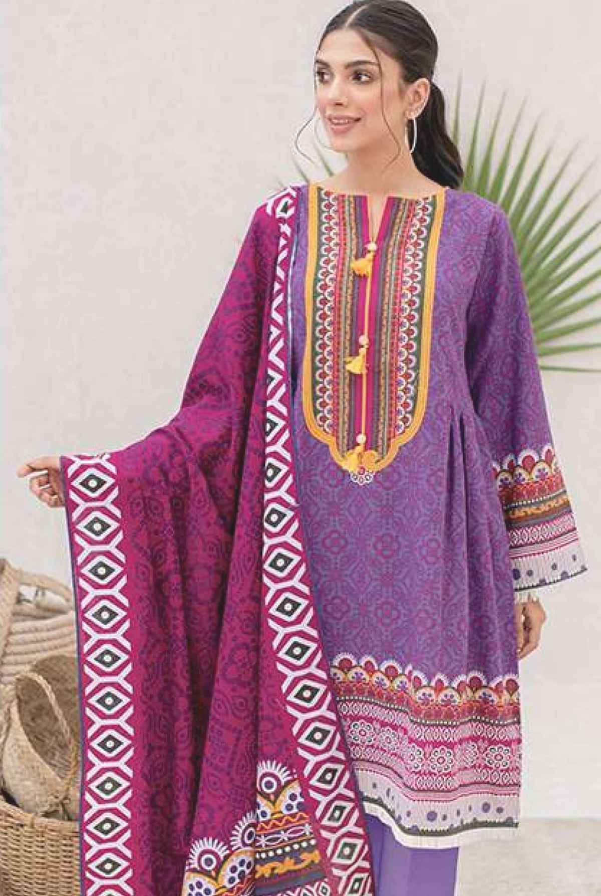 Zellbury Unstitched printed Khaddar Dress(MS-396)