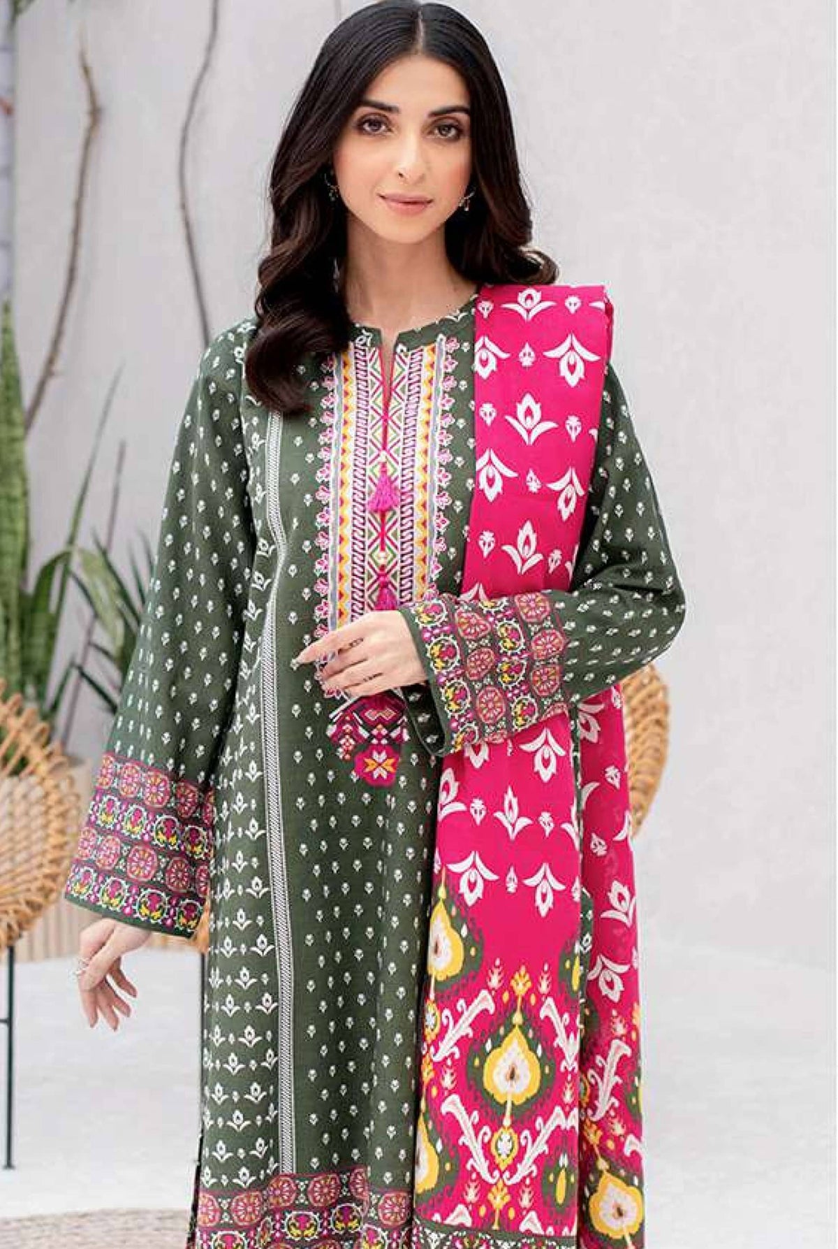 Zellbury Unstitched printed Khaddar Dress(MS-401)
