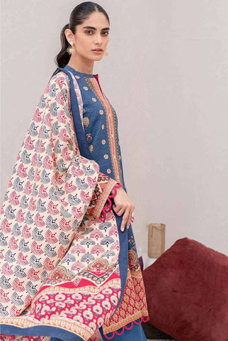 Zellbury Unstitched printed Khaddar Dress(MS-406)